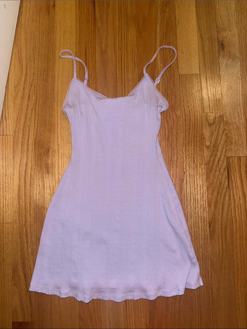 Frankie's Bikinis gwyneth Lilac Ribbed mini dress-